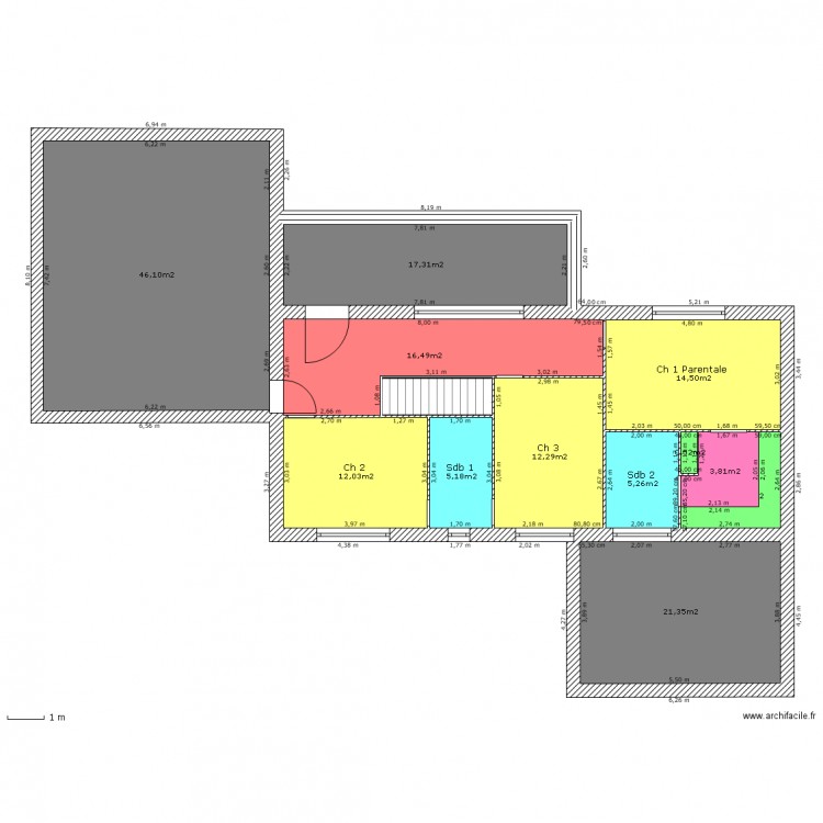 LEROY 2 ETAGE. Plan de 0 pièce et 0 m2