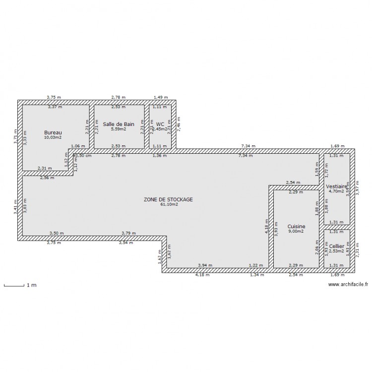 Atelier. Plan de 0 pièce et 0 m2