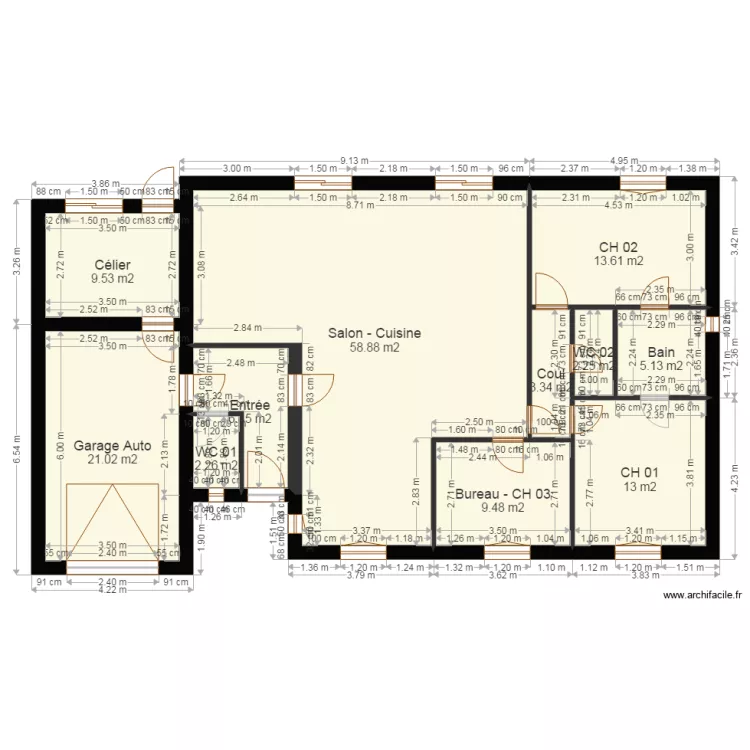 Projet Phil 01 Int sans CC. Plan de 