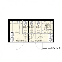 plan projet toilettes public Caudron 3