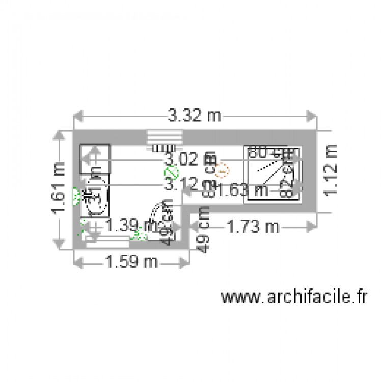 salle de bain 3. Plan de 0 pièce et 0 m2