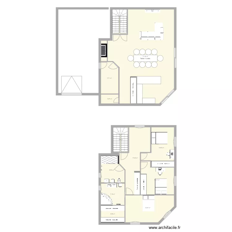 Maison 2. Plan de 