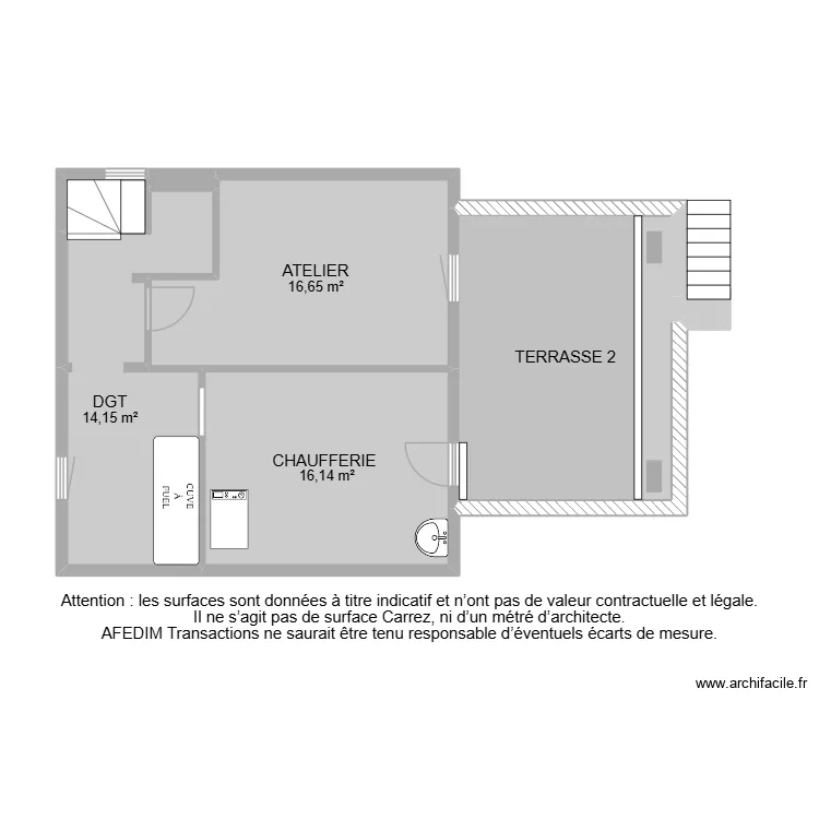 BI 33208 -. Plan de 32  et 255 m²