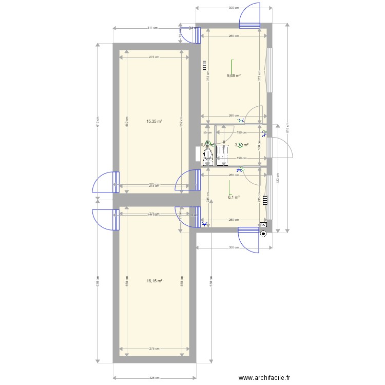 Centre Andre Focant 8m test 1. Plan de 0 pièce et 0 m2