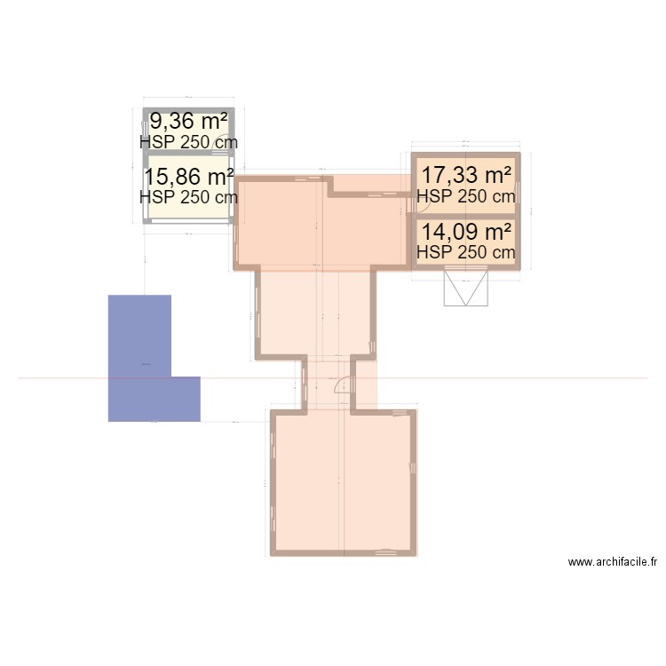 Projet maison Dandarelet. Plan de 0 pièce et 0 m2