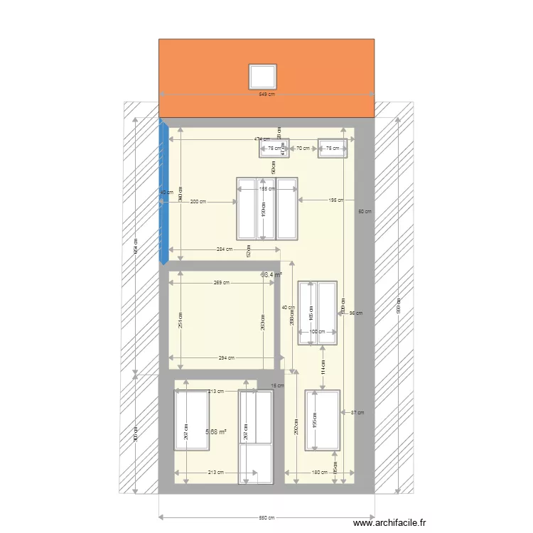 facade. Plan de facade. Plan de