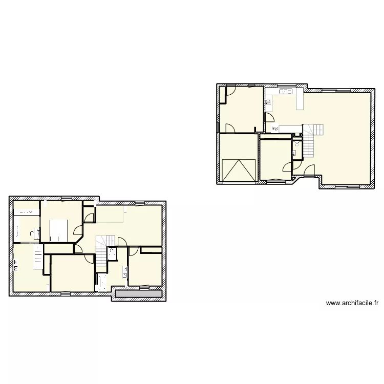 perso plan SDE etage. Plan de 