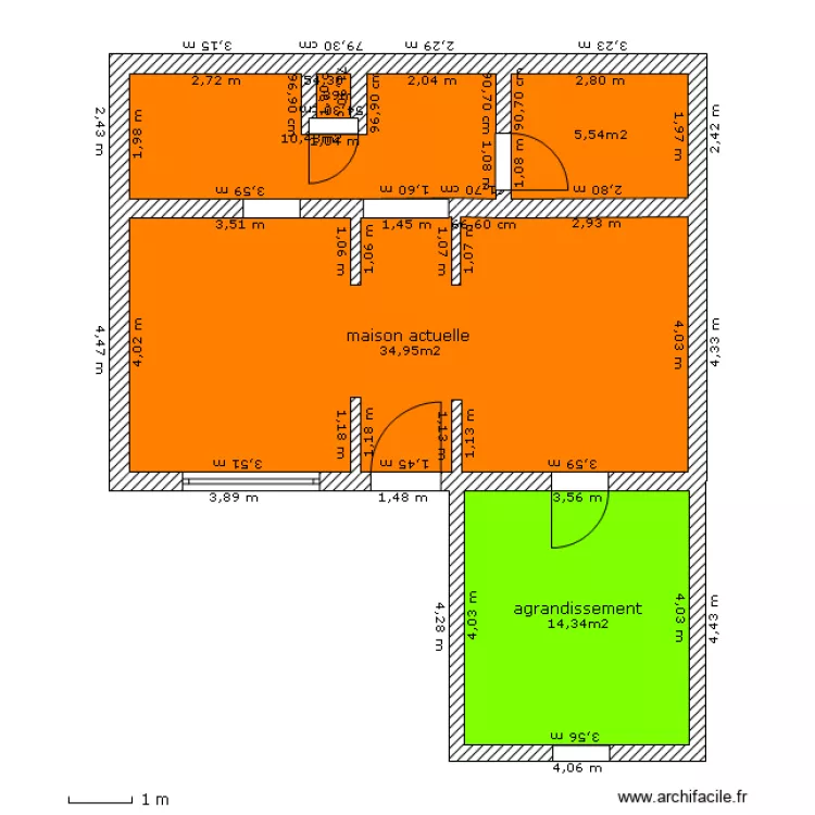 maison. Plan de 