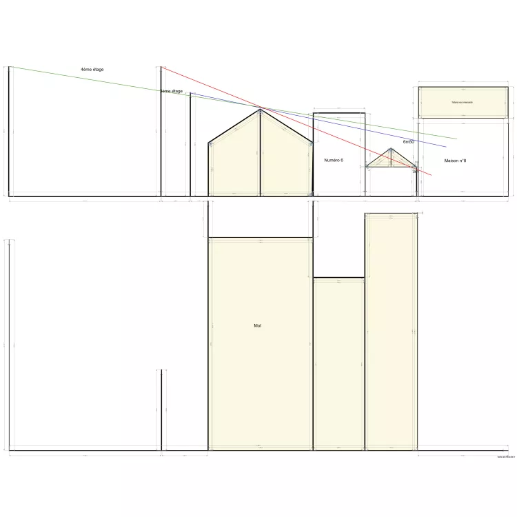 Clos 105 Prises de vue. Plan de 