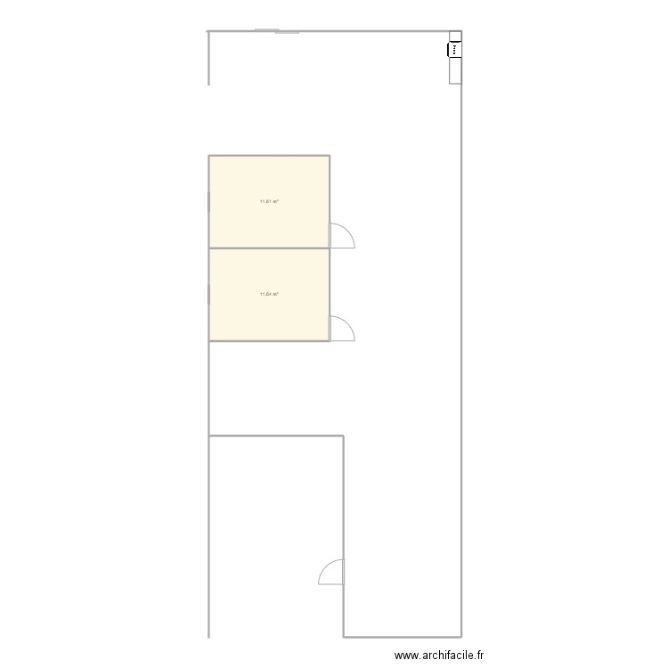 House 2. Plan de 2 pièces et 23 m2