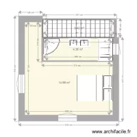 DEMI ETAGE 3 CHAMBRES 