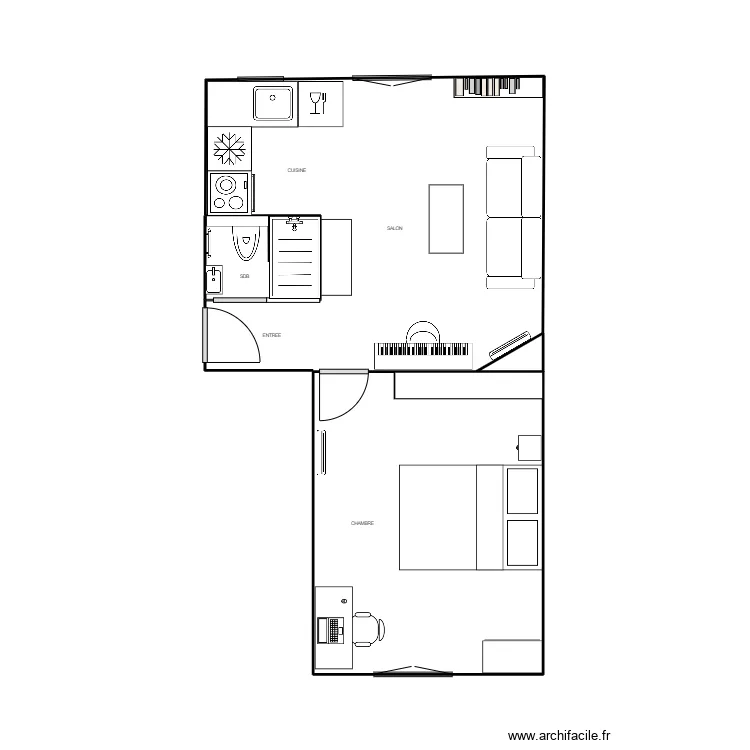 Appt Saint Ouen. Plan de Appt Saint Ouen. Plan de