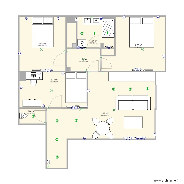 Cessole hypothèse2. Plan de 0 pièce et 0 m2