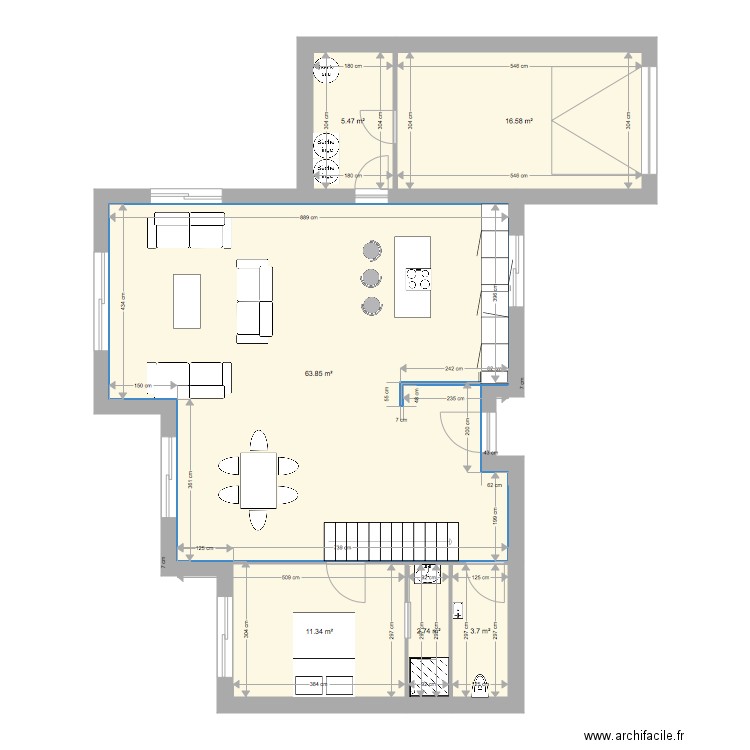 feminier rdc. Plan de 0 pièce et 0 m2