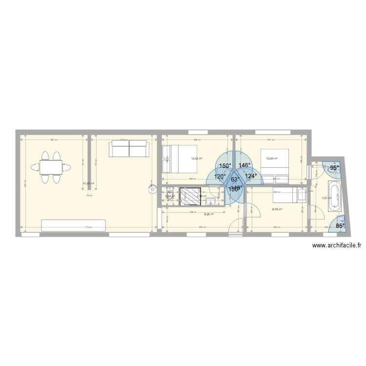 champ du four v6. Plan de 0 pièce et 0 m2