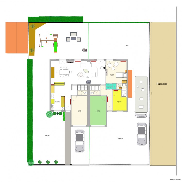 7 et 8 Rch Avant avec Jardin. Plan de 0 pièce et 0 m2