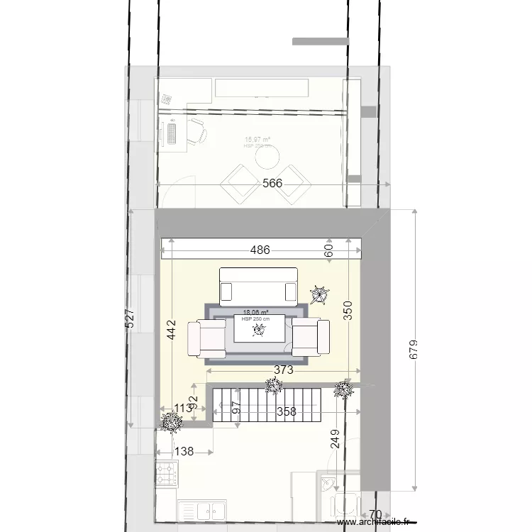 V1_long&egrave;re-escalier milieu2. Plan de 