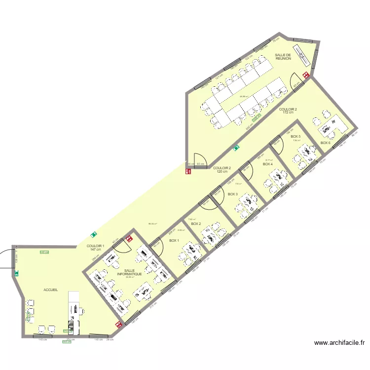 RCH 95 APRES TRAVAUX. Plan de RCH 95 APRES TRAVAUX. Plan de