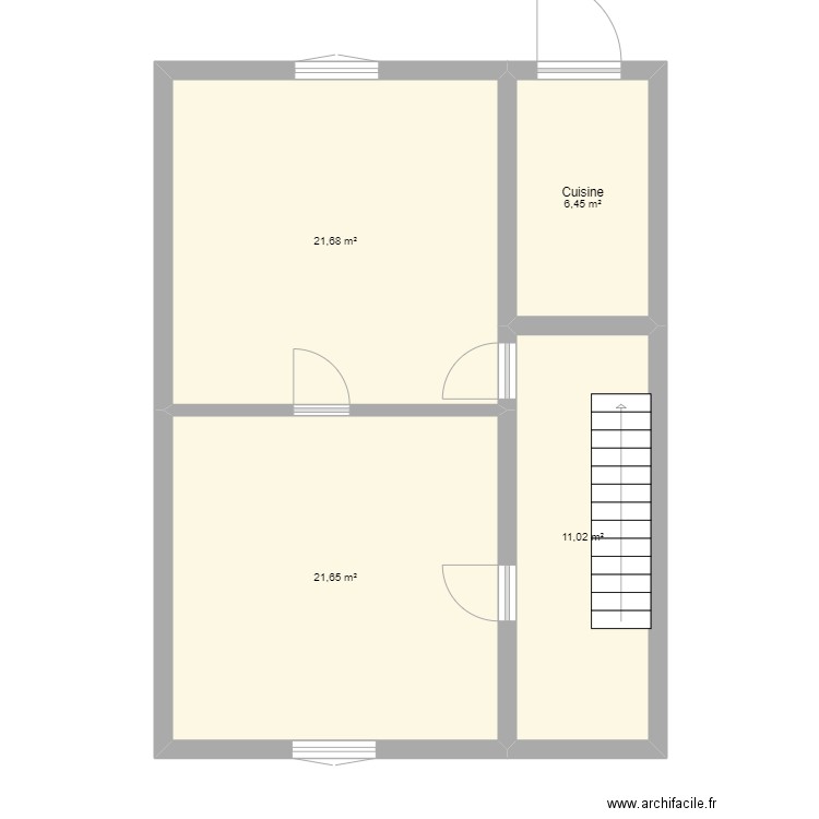 rez de chausse wanlin sans modification. Plan de 0 pièce et 0 m2