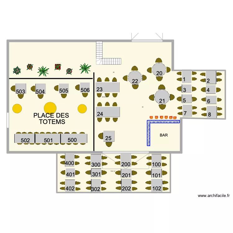 PLAN DE SALLE 2022. Plan de 