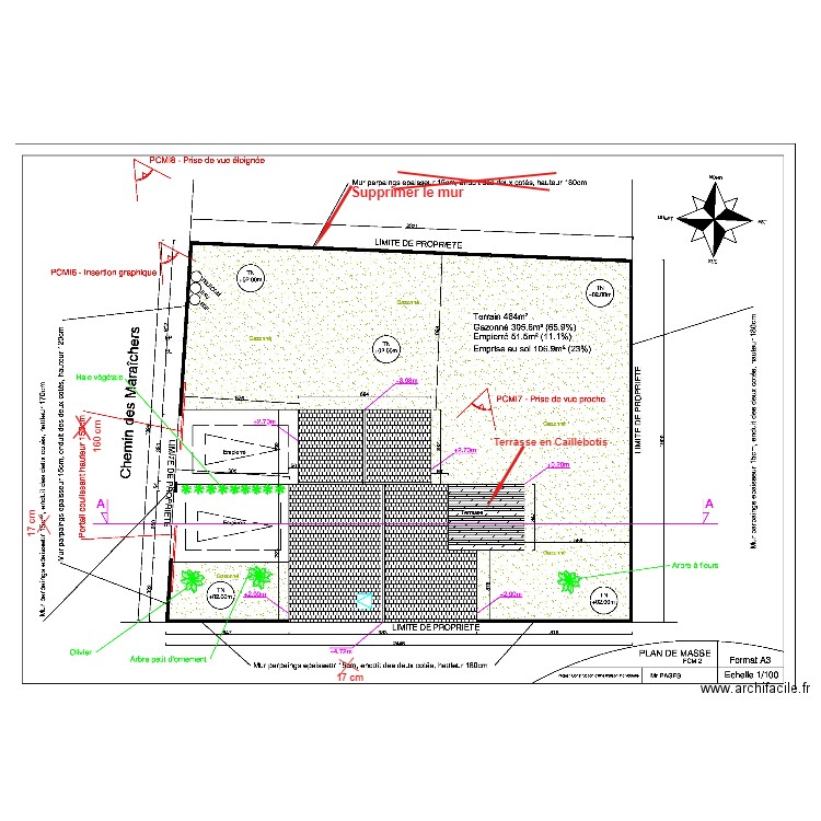 Plan Masse du 28-04-2023. Plan de 0 pièce et 0 m2