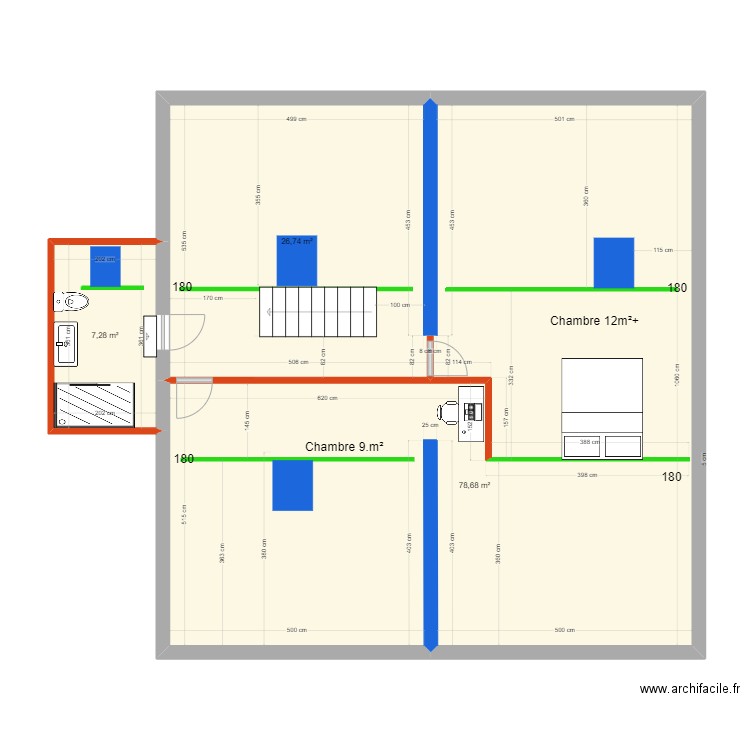 étage appt 5 étendu. Plan de 0 pièce et 0 m2