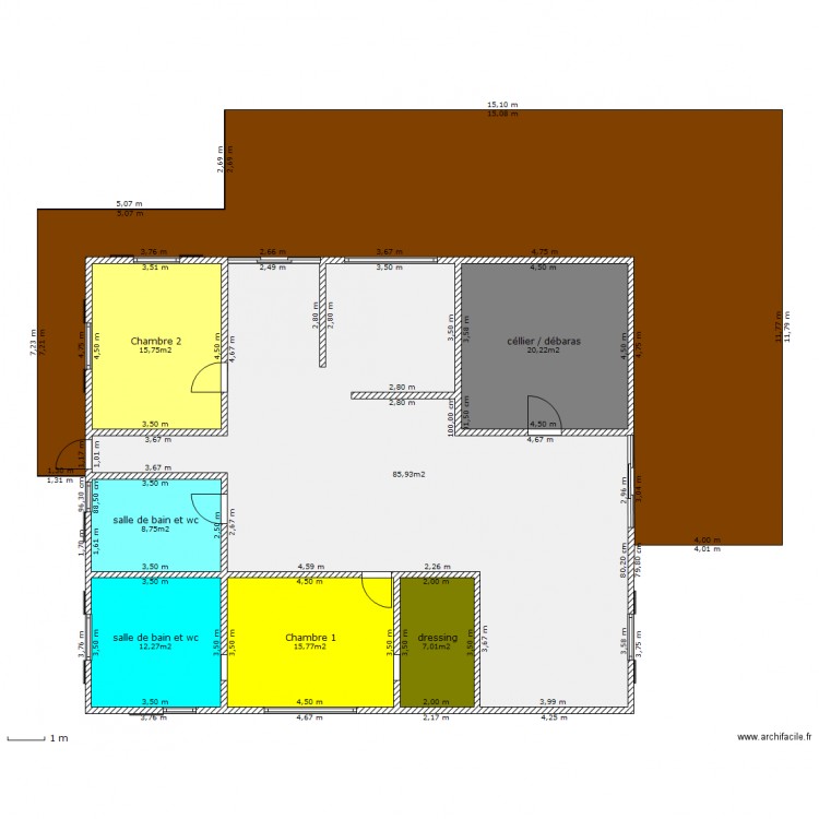 plan maison guyane. Plan de 0 pièce et 0 m2