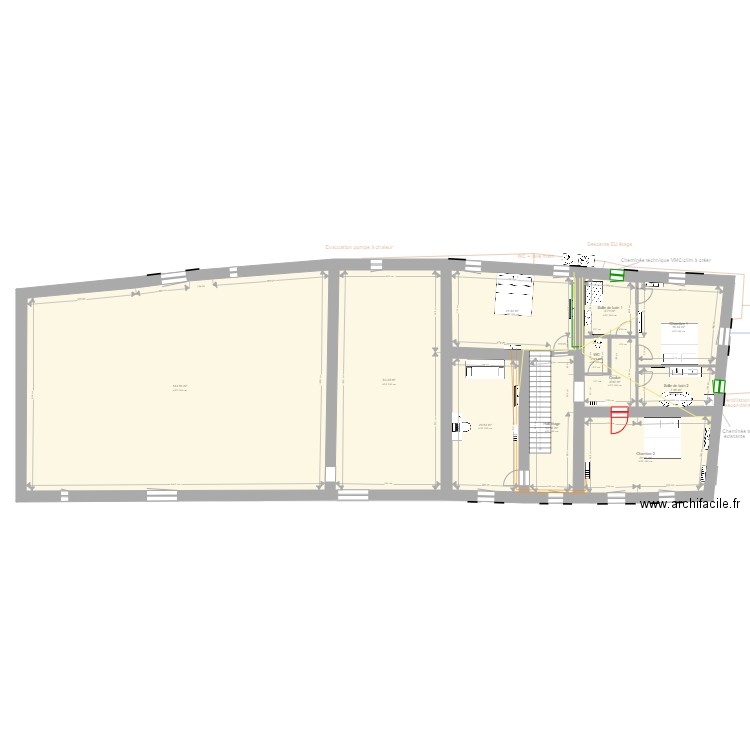 Mas Sarrians base plomberie. Plan de 0 pièce et 0 m2