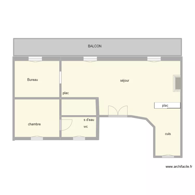 26 r Ch. Baudelaire. Plan de 