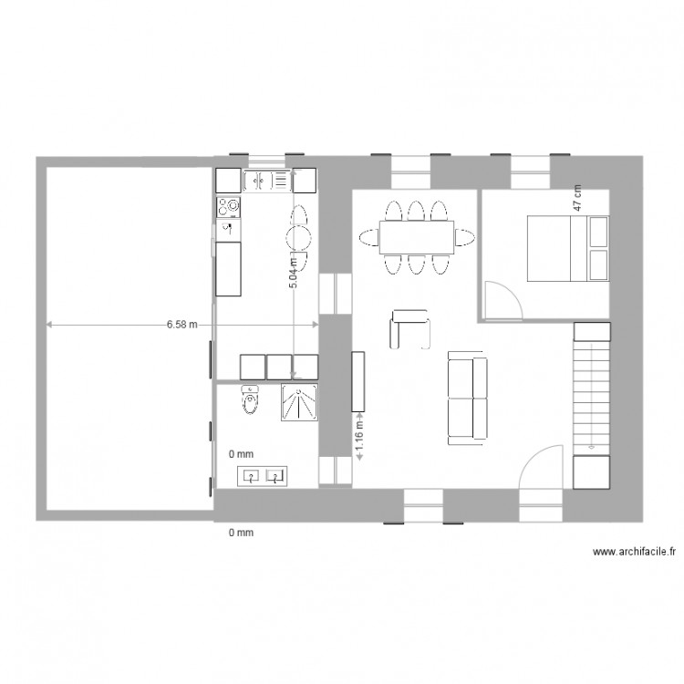 1er Etage Projet Cath. Plan de 0 pièce et 0 m2