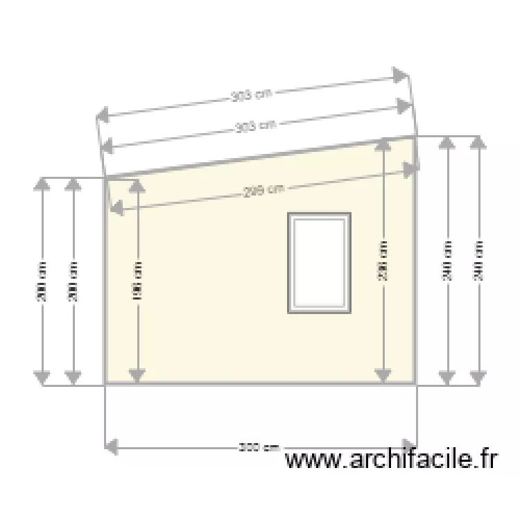 plan facade sud. Plan de 