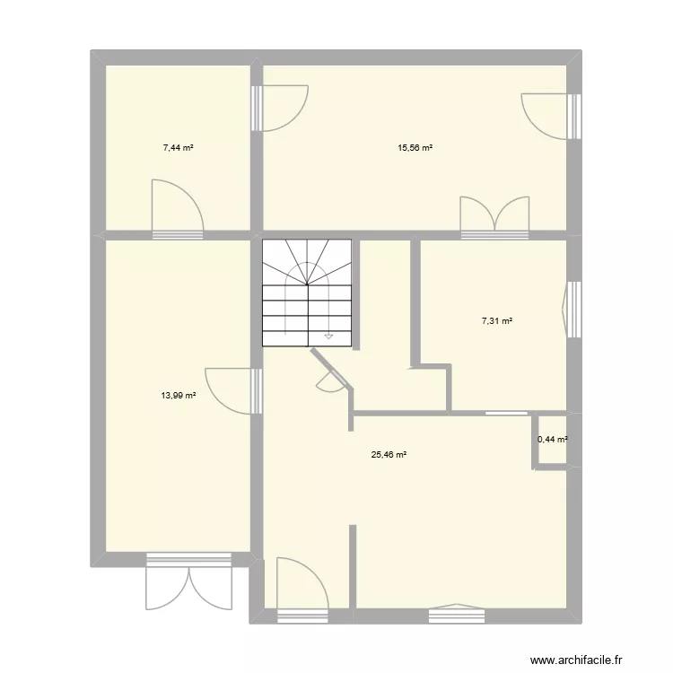 MAISON VIVI. Plan de 6  et 70 m²