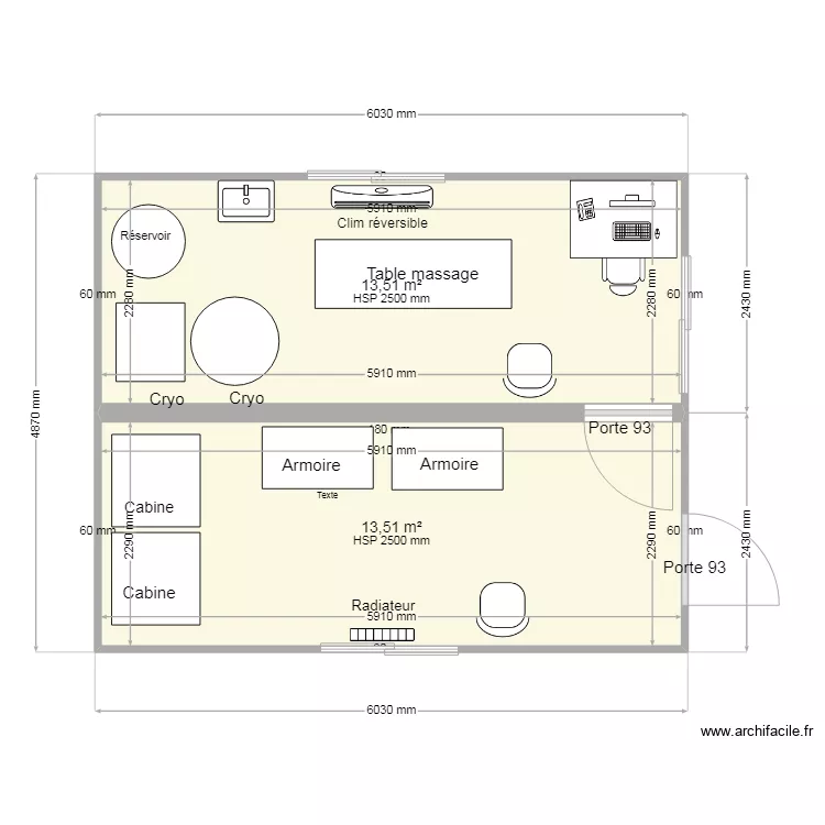plan bungalows. Plan de 