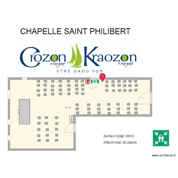 philibert. Plan de 0 pièce et 0 m2