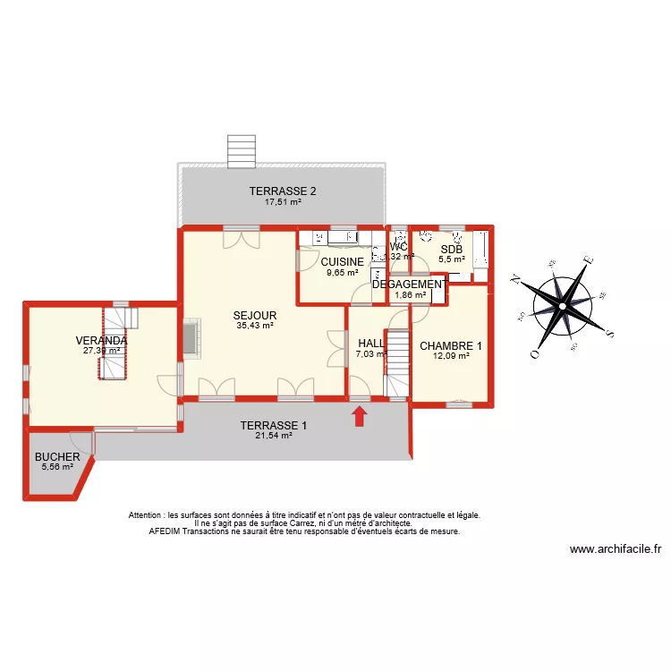 BI 10799 RDC. Plan de 