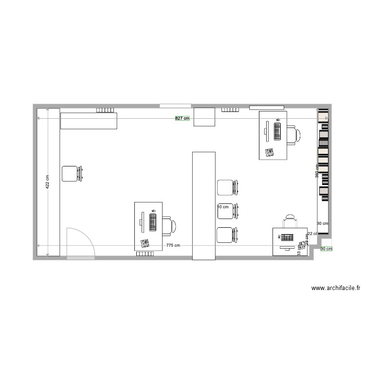bureau avant. Plan de 0 pièce et 0 m2