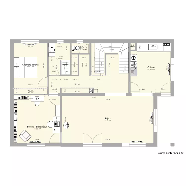 Menthon 1er. Plan de 