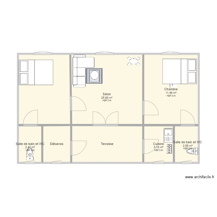seya. Plan de 0 pièce et 0 m2
