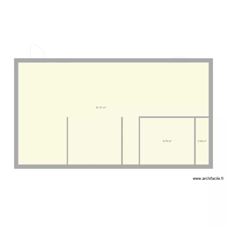 maison vezin V1 sous sol. Plan de 