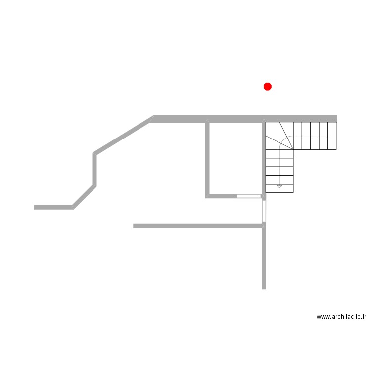 19 villebois mareuil. Plan de 1 pièce et 3 m2