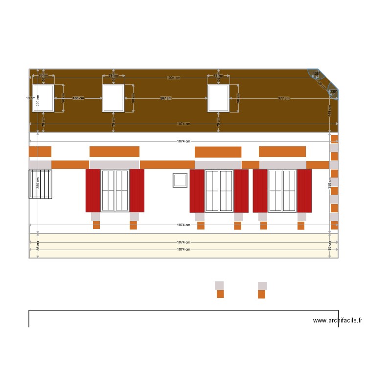 Bray facade nord. Plan de 0 pièce et 0 m2