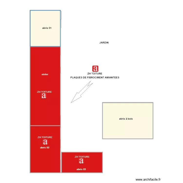 FORCADEL DEP AM. Plan de 