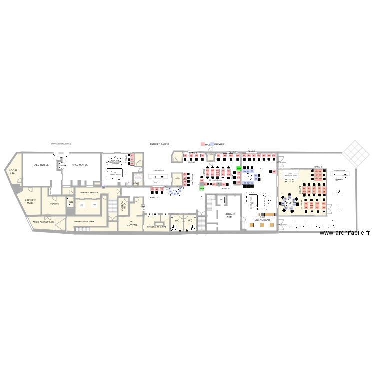 Plan de salle RDC . Plan de 0 pièce et 0 m2