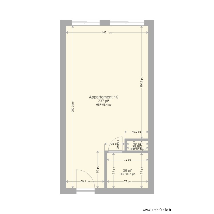 Appartement 16. Plan de 0 pièce et 0 m2