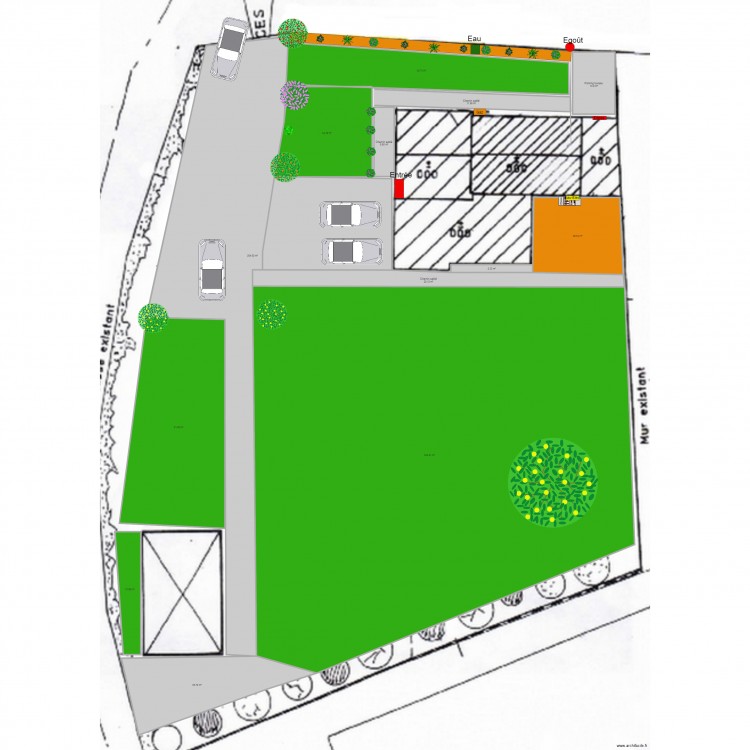 Plan aménagement extérieur2. Plan de 0 pièce et 0 m2