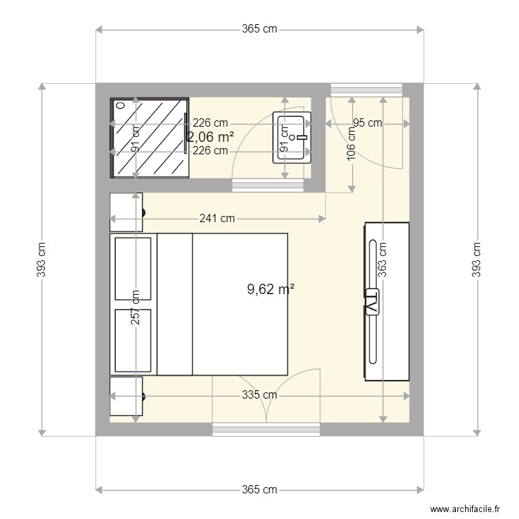 Guest Room. Plan de 0 pièce et 0 m2