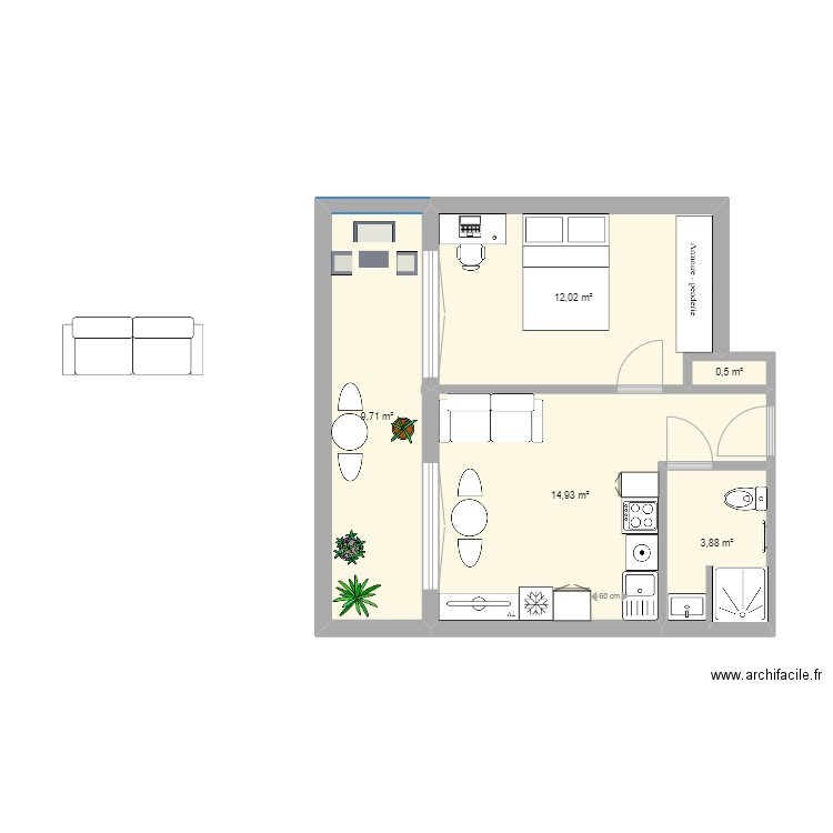 astrolabe T2. Plan de 0 pièce et 0 m2