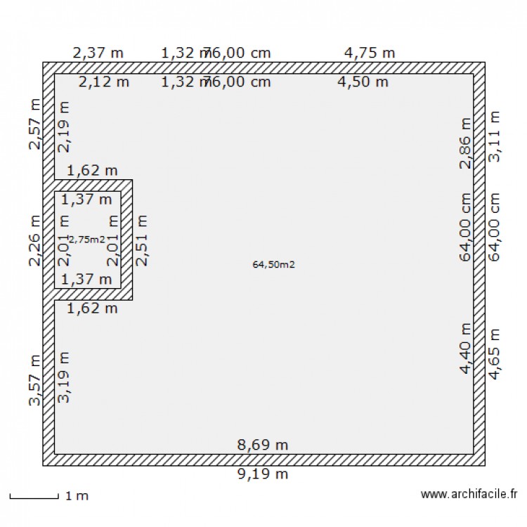 tomi carree. Plan de 0 pièce et 0 m2