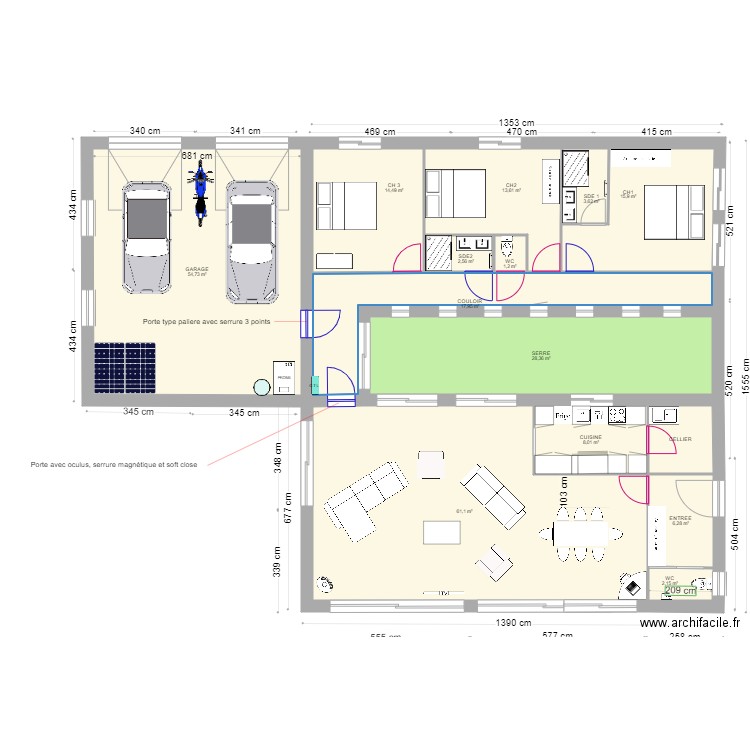 5P SERRE2reduit. Plan de 0 pièce et 0 m2