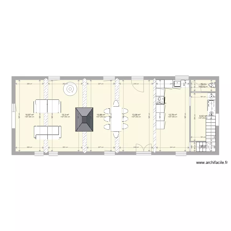 la colombière RDC. Plan de la colombière RDC. Plan de
